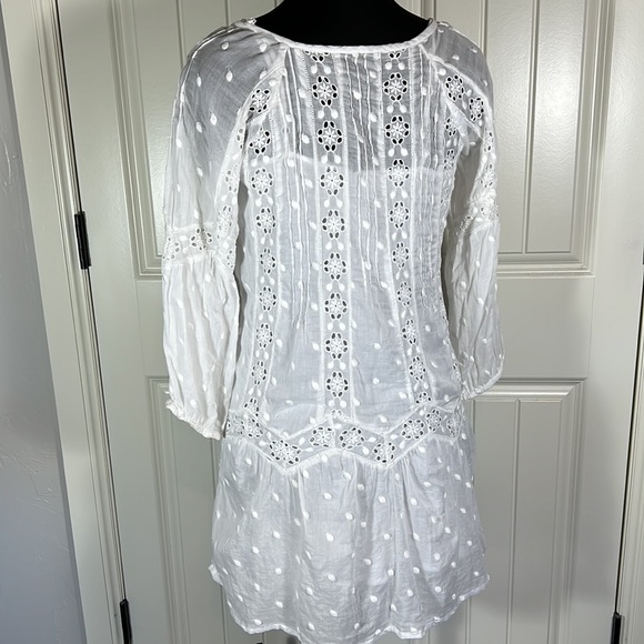 Lucky Brand White Embroidered Mini Dress - Women’s S - Picture 2 of 6